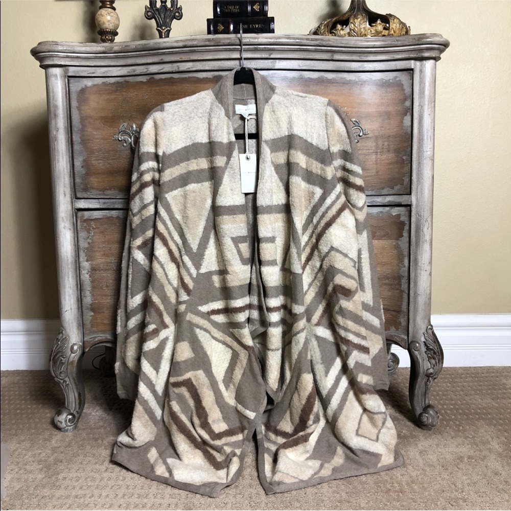 Lucky Brand Intarsia Cardigan Sweater - Picture 3 of 10